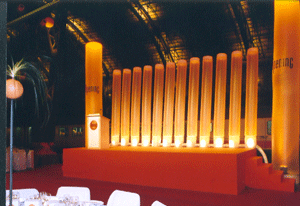colonnes gonflables scene