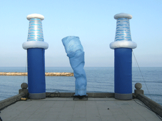 colonnes thematiques gonflable-monde marin