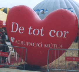 coeur gonflable