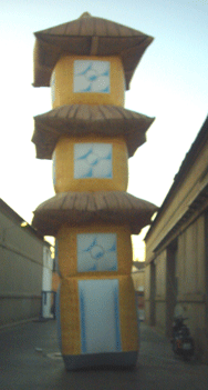 Pagoda gonflable- 9 m
