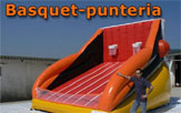 Basket-ball gonflable, cible de tir