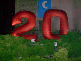 Numéro 20 gonflable de 3 m